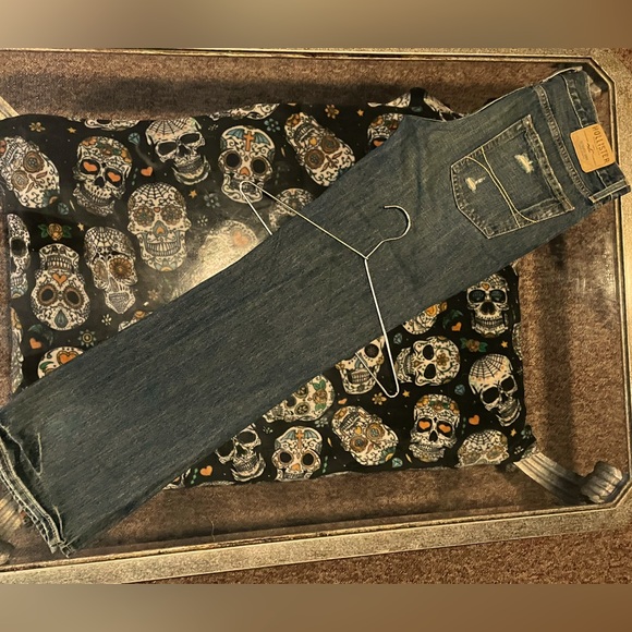 HOLLISTER®️🦜 Distressed Ripped Men’s Jean 36W x 34L ⚜️🤖VINTAGE STYLE🤖⚜️ - Picture 13 of 16